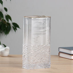 Ваза «Милагрос галант», прямая, 23×13 см, стекло, прозрачная