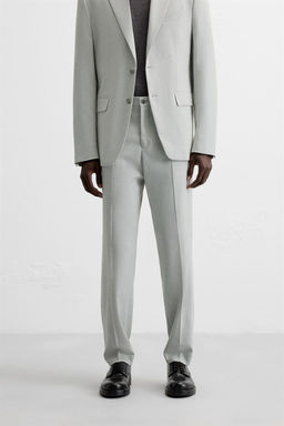 TEXTURED SUIT TROUSERS - Zara фото 2