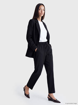 Beli Lastikli Loose Fit Kad?n Pantolon