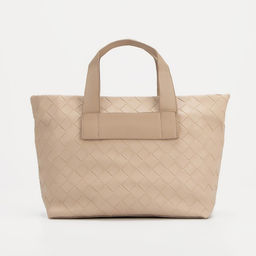 Сумка-тоут на молнии, длинный ремень, цвет бежевый