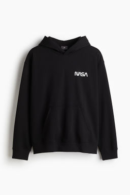 Sudadera con capucha y estampado Loose Fit