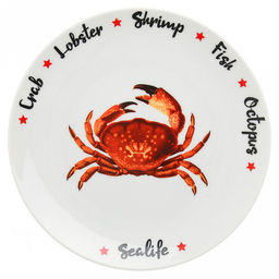 Тарелка мелкая фарфоровая Sealife д200мм, форма Универсал (Беларусь) - Домашняя мода фото 4