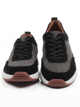 03-10-56 BLACK/GREY Кроссовки мужские (натуральная замша, натуральная кожа, текстиль) - Фабричный китай фото 12
