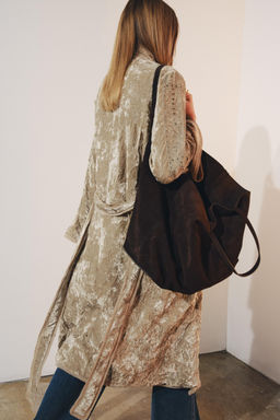 ZW COLLECTION LIMITED EDITION EMBROIDERED VELVET KIMONO - Zara фото 4