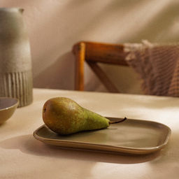 Блюдо фарфоровое SL Home «Песчаный бриз», 24.5×16.5 см, бежевый