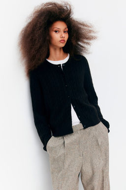 Cardigan en punto trenzado - H&m фото 2