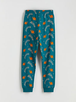 Bask?l? Erkek ?ocuk Pijama Alt