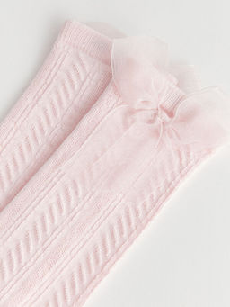 Kendinden Desenli K?z ?ocuk Diz Alt? ?orap - Waikiki фото 3