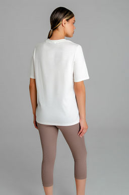 Арт. 51801 Домашний костюм с бриджами 44-52 (5 шт) Цвет:верх-молочный,низ-пудра