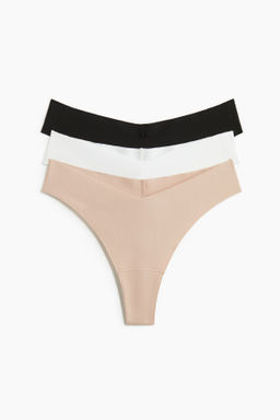 Pack de 3 bragas Brazilian invisibles de algod?n