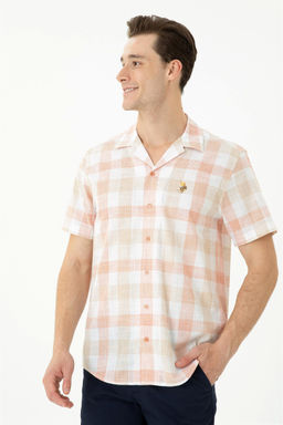 U. S. Polo Assn Мужская рубашка с коротким рукавом в плитку - U.s. polo assn фото 10