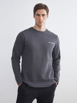 Bisiklet Yaka Erkek Sweatshirt