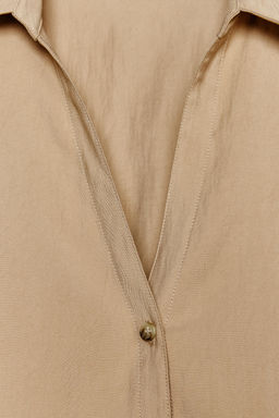 WIDE SHORT SLEEVE SHIRT - Zara фото 9