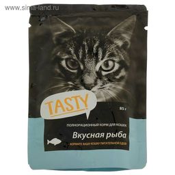 Tasty д/кош. пауч Рыба в желе 85 г.
