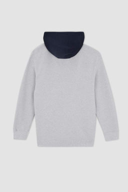 Толстовка Comfort Fit на мягкой подкладке на молнии - Defacto фото 10