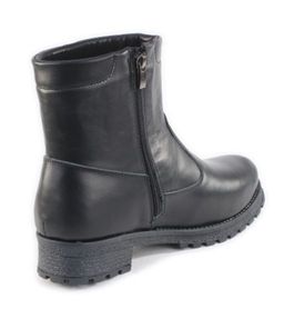 Ботинки женские на литой подошве черные,кожа, молния. - Roshva фото 5