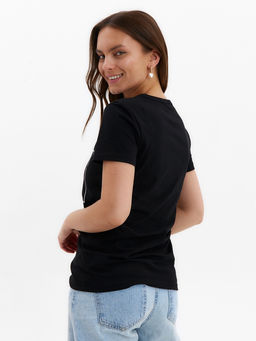 Футболка женская KAFTAN Sport Family, чёрный, размер 44