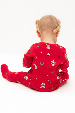 К 6487/насыщенно-красный,мишки на празднике комбинезон яс - Crockid фото 8