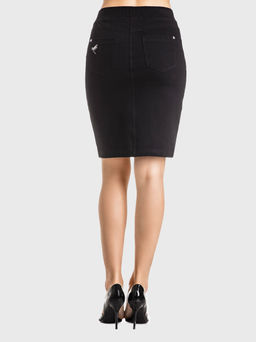 CONTE Юбка женская из однотонного трикотажного полотна FLAVIA черный черный