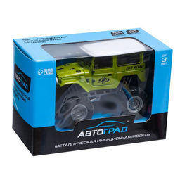 Машина металлическая Биг-фут, инерционная, цвет зелёный - Автоград фото 4