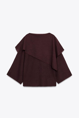 PLAIN KNIT LAYERED TOP - Zara фото 6