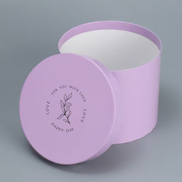 Набор коробок для цветов 4 в 1, упаковка подарочная, Лаванда, 14?14?13 см - 20?20?17.5 см