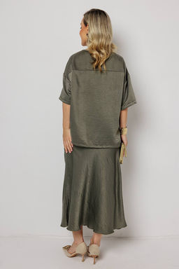 Юбка женская 198/05/Оливковый - Rise фото 3