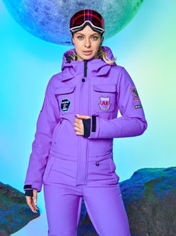 Женский сноубордический горнолыжный комбинезон Alpha Endless Aeternitas 223/2305 PRP - Пурпурное Сердце  фото 19