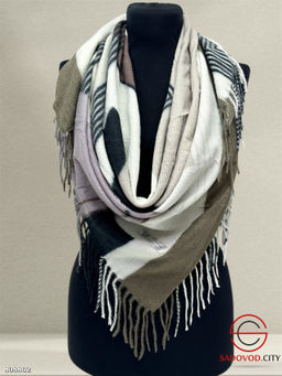 Теплый зимний платок из 100% кашемира,