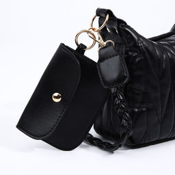 Сумка кросс-боди на молнии, цвет чёрный - Simaland фото 5