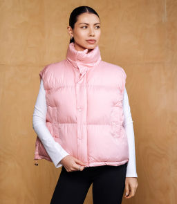 Жилет #КТ6997, пудровый