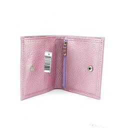 Портмоне женское Croco-ПР-917 натуральная кожа 2 отд, 6 карм, фуксия металлик (259) 265392  фото 3