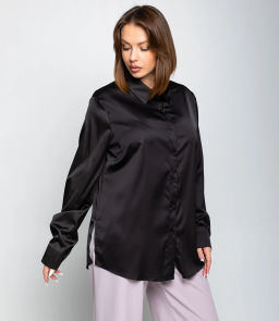 Рубашка #ОКТ085005, чёрный