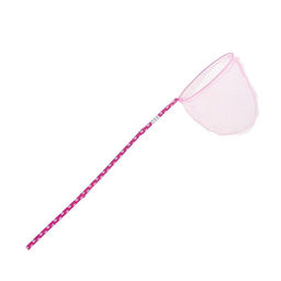 Цена за 2 шт. Сачок детский, бамбуковая ручка в горох 60 см, d=20 см, цвета МИКС