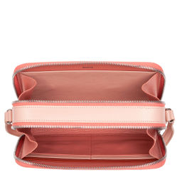 Итальянская женская сумка кросс-боди DuDu Bags серии Ines | розовый фламинго - Dudubags фото 4