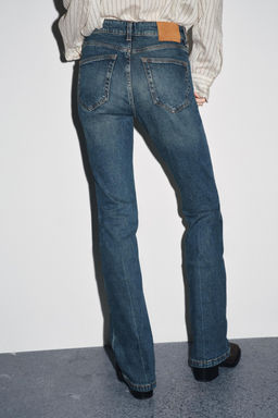 ZW COLLECTION BOOTCUT HIGH-WAIST JEANS - Zara фото 6