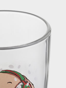 Цена за 20 шт. Кружка Капучино. Новогодние зверушки, 300 мл, стекло, рисунок МИКС