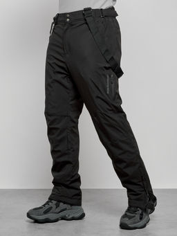 Полукомбинезон утепленный мужской зимний горнолыжный черного цвета 7431Ch - Colannia фото 33