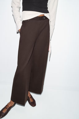 PANTAL?N INTERLOCK / Chocolate - Zara фото 2