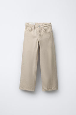 EMBROIDERED WIDE-LEG TROUSERS