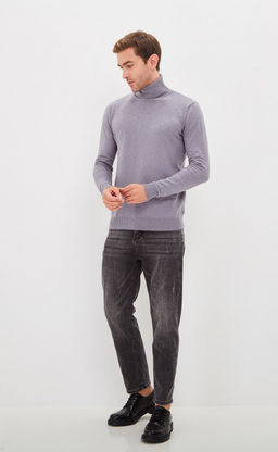 Водолазка F021-15608 grey melange - Fine joyce фото 2