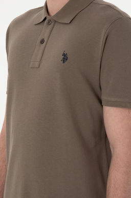 Erkek Slim Fit Polo Yaka Vizon Basic Ti__rt Sepette S_rpriz _ndirim - U.s. polo assn фото 14