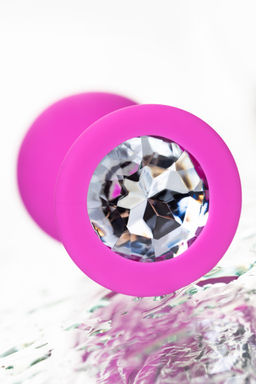 Анальная втулка ToDo by Toyfa Brilliant, силикон, розовая, 8 см, 3,5 см, 50 г