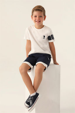 Кремовый пижамный комплект для мальчика Неожиданная скидка в корзине - U.s. polo assn фото 2