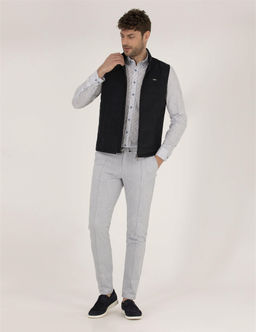A__k Mavi Slim Fit Belden Ba_lamal_ Chino Pantolon