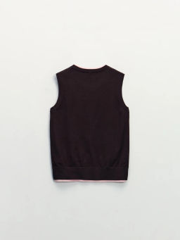 Вязаный жилет из вискозы / Zarina фото 8