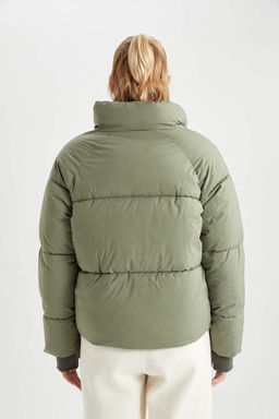 Водонепроницаемая куртка-пуховик с воротником-стойкой DeFactoFit  фото 9