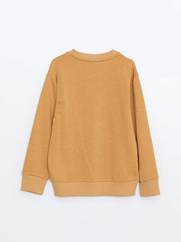 Bisiklet Yaka Basic Uzun Kollu Erkek ?ocuk Sweatshirt - Waikiki фото 3