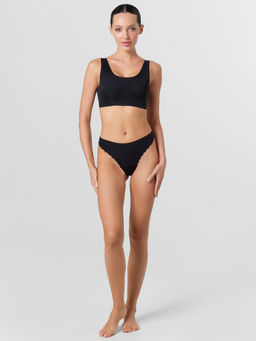 Цена за 2 штуки! Трусы женские бразилиана в черном цвете черный 412713 - Mark formelle фото 3