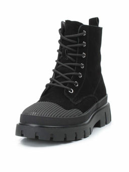 04-297-1M BLACK Ботинки зимние женские (натуральная замша, шерсть)